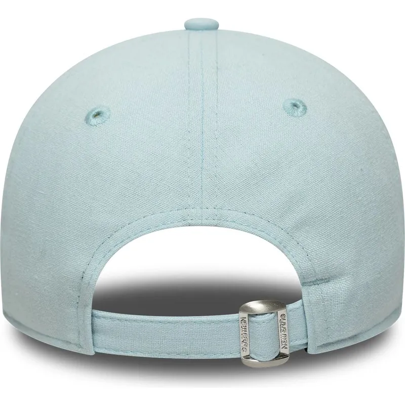 lippikset-kaareva-sininen-saadettava-nauha-9twenty-linen-los-angeles-dodgers-mlb-new-era