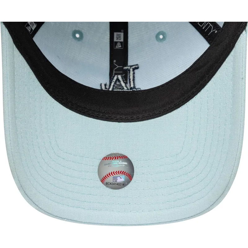 lippikset-kaareva-sininen-saadettava-nauha-9twenty-linen-los-angeles-dodgers-mlb-new-era