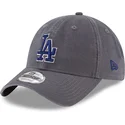lippikset-kaareva-harmaa-saadettava-nauha-9twenty-core-classic-los-angeles-dodgers-mlb-new-era