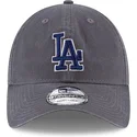 lippikset-kaareva-harmaa-saadettava-nauha-9twenty-core-classic-los-angeles-dodgers-mlb-new-era