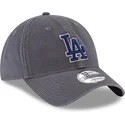 lippikset-kaareva-harmaa-saadettava-nauha-9twenty-core-classic-los-angeles-dodgers-mlb-new-era
