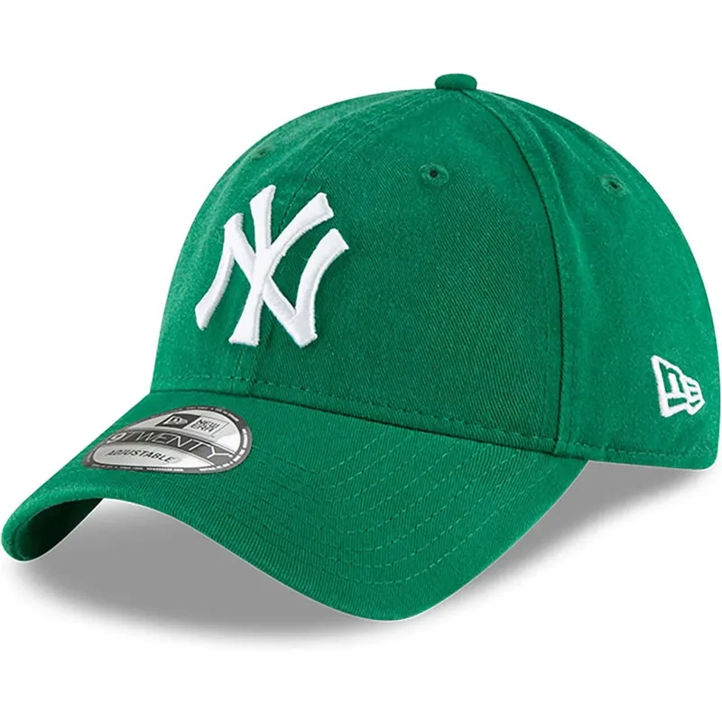 lippikset-kaareva-vihrea-saadettava-nauha-9twenty-core-classic-new-york-yankees-mlb-new-era