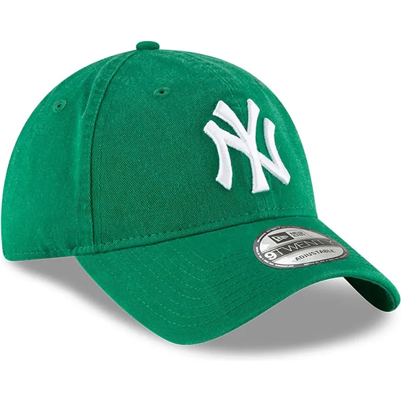 lippikset-kaareva-vihrea-saadettava-nauha-9twenty-core-classic-new-york-yankees-mlb-new-era