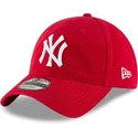 lippikset-kaareva-punainen-saadettava-nauha-9twenty-core-classic-new-york-yankees-mlb-new-era