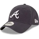 lippikset-kaareva-laivastonsininen-saadettava-nauha-9twenty-core-classic-atlanta-braves-mlb-new-era
