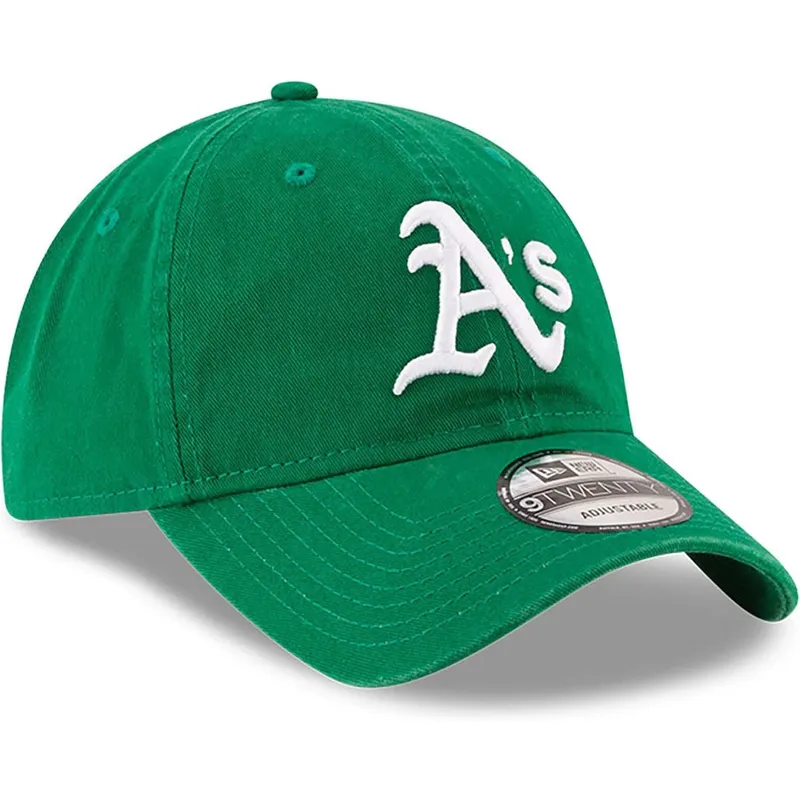 lippikset-kaareva-vihrea-saadettava-nauha-9twenty-core-classic-oakland-athletics-mlb-new-era