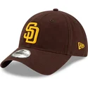 lippikset-kaareva-ruskea-saadettava-nauha-9twenty-core-classic-san-diego-padres-mlb-new-era