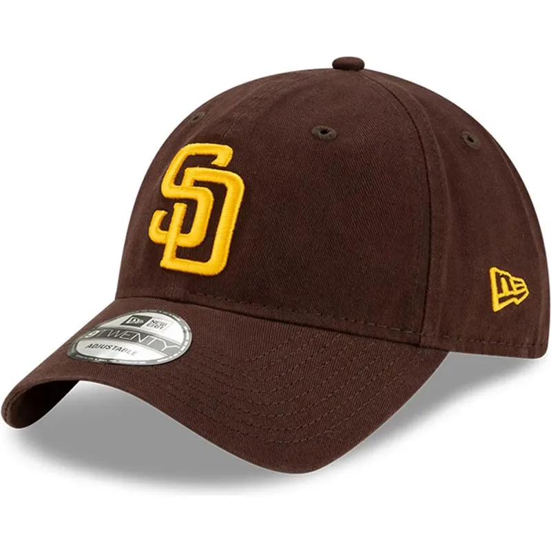 lippikset-kaareva-ruskea-saadettava-nauha-9twenty-core-classic-san-diego-padres-mlb-new-era