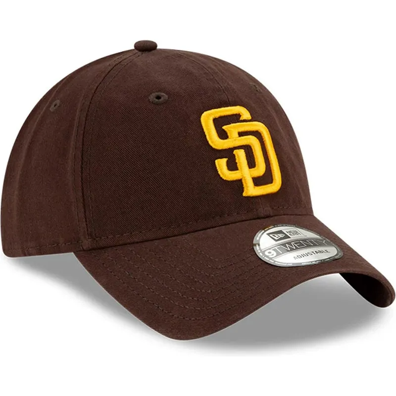 lippikset-kaareva-ruskea-saadettava-nauha-9twenty-core-classic-san-diego-padres-mlb-new-era