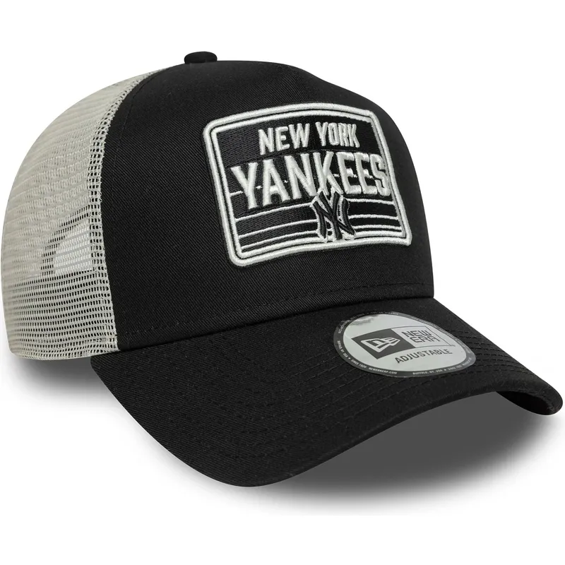 lippikset-kaareva-rekka-musta-snapback-a-frame-patch-new-york-yankees-mlb-new-era