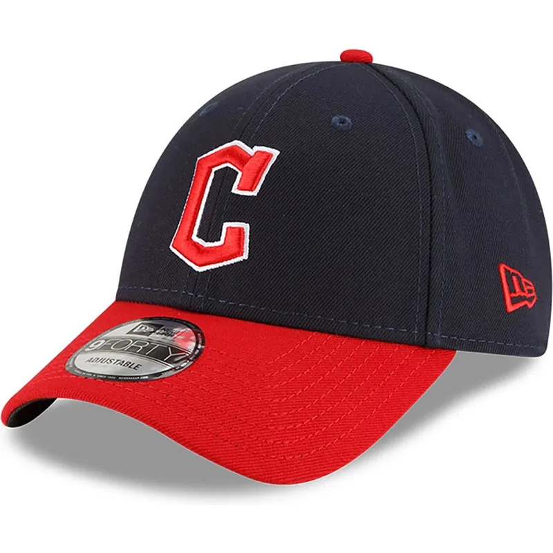 lippikset-kaareva-laivastonsininen-saadettava-nauha-9forty-the-league-cleveland-guardians-mlb-new-era
