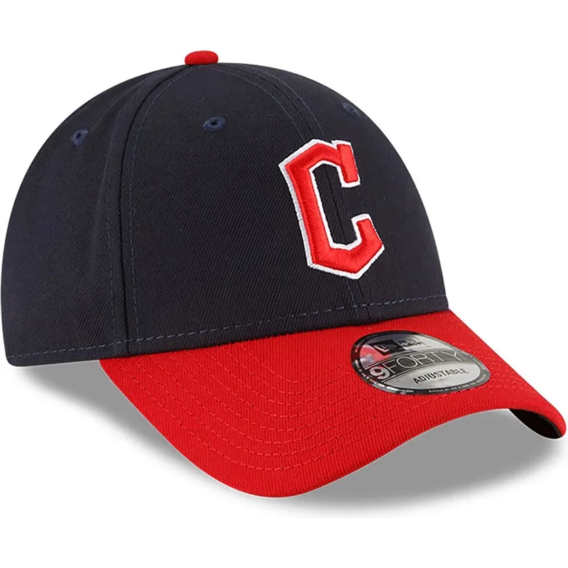 lippikset-kaareva-laivastonsininen-saadettava-nauha-9forty-the-league-cleveland-guardians-mlb-new-era