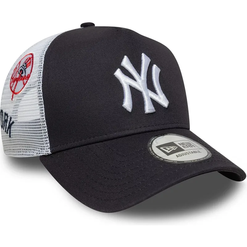 lippikset-kaareva-rekka-laivastonsininen-snapback-a-frame-multi-patch-new-york-yankees-mlb-new-era