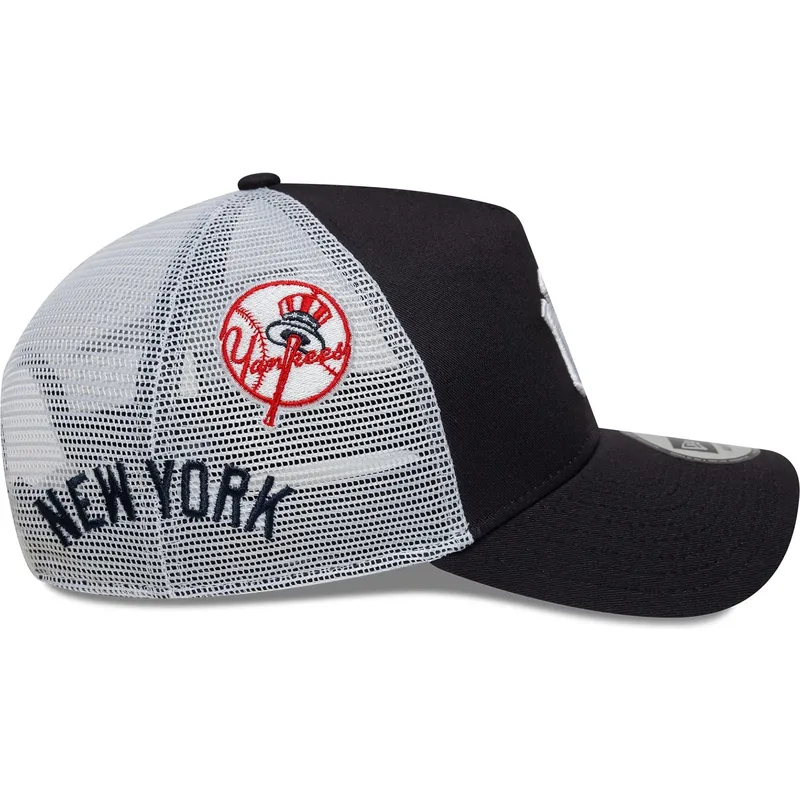 lippikset-kaareva-rekka-laivastonsininen-snapback-a-frame-multi-patch-new-york-yankees-mlb-new-era