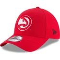new-era-curved-brim-9forty-the-league-atlanta-hawks-nba-red-adjustable-cap