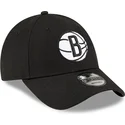 new-era-curved-brim-9forty-the-league-brooklyn-nets-nba-black-adjustable-cap