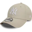 cap-kaareva-beige-adjustable-strap-9forty-league-essential-new-york-yankees-mlb-new-era