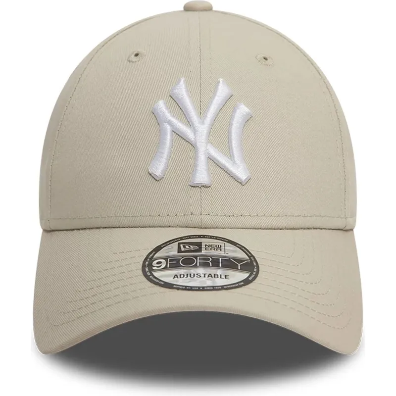cap-kaareva-beige-adjustable-strap-9forty-league-essential-new-york-yankees-mlb-new-era cap-kaareva-beige-adjustable-strap-9forty-league-essential-new-york-yankees-mlb-new-era