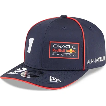 Lippikset kaareva laivastonsininen snapback 9SEVENTY Stretch Snap Red Bull Racing Formula 1 New Era