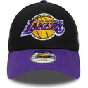 lippikset-kaareva-musta-saadettava-nauha-9forty-side-patch-los-angeles-lakers-nba-new-era
