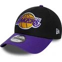 lippikset-kaareva-musta-saadettava-nauha-9forty-side-patch-los-angeles-lakers-nba-new-era