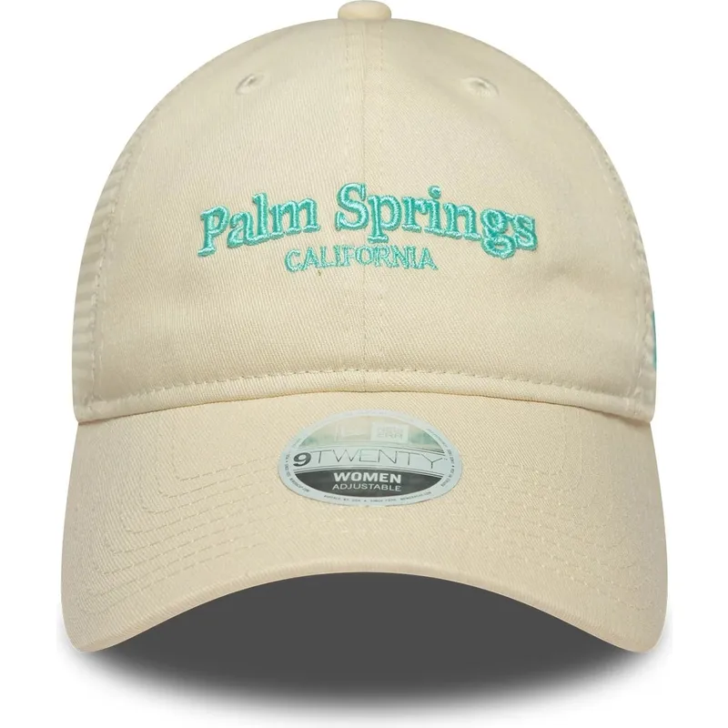 lippikset-kaareva-rekka-beige-saadettava-nauha-9twenty-city-palm-springs-ciudades-y-playas-new-era