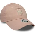 lippikset-kaareva-vaaleanpunainen-saadettava-nauha-9twenty-dye-denim-new-york-yankees-mlb-new-era