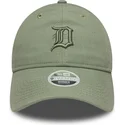 lippikset-kaareva-vihrea-saadettava-nauha-9twenty-linen-detroit-tigers-mlb-new-era