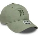 lippikset-kaareva-vihrea-saadettava-nauha-9twenty-linen-detroit-tigers-mlb-new-era