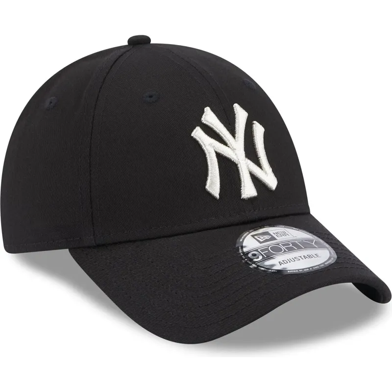 lippikset-kaareva-musta-saadettava-nauha-9forty-metallic-new-york-yankees-mlb-new-era lippikset-kaareva-musta-saadettava-nauha-9forty-metallic-new-york-yankees-mlb-new-era