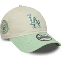 lippikset-kaareva-beige-saadettava-nauha-9twenty-world-series-cooperstown-los-angeles-dodgers-mlb-new-era
