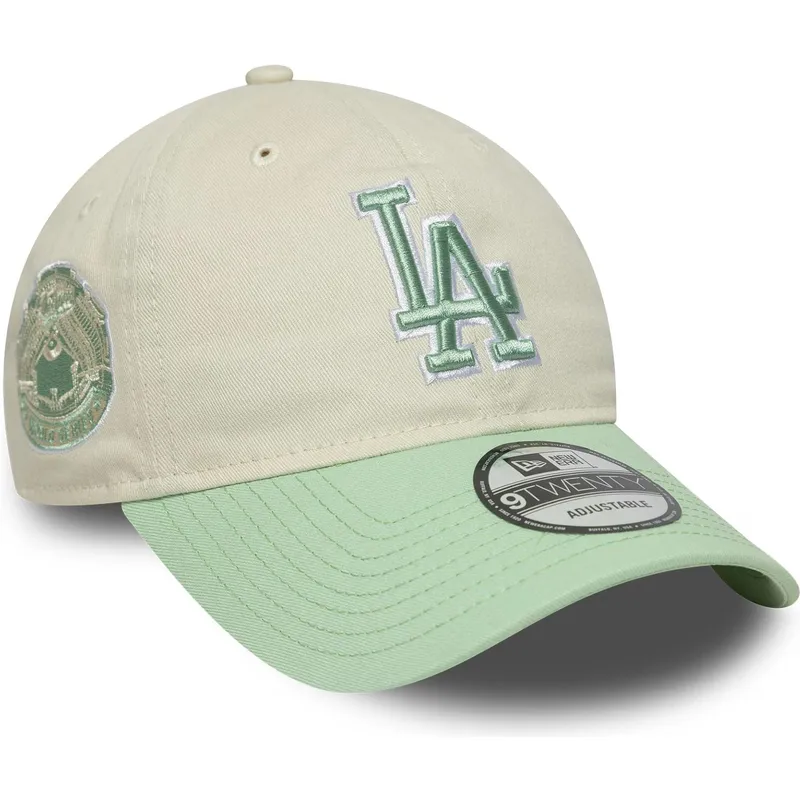 lippikset-kaareva-beige-saadettava-nauha-9twenty-world-series-cooperstown-los-angeles-dodgers-mlb-new-era