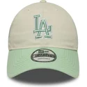 lippikset-kaareva-beige-saadettava-nauha-9twenty-world-series-cooperstown-los-angeles-dodgers-mlb-new-era