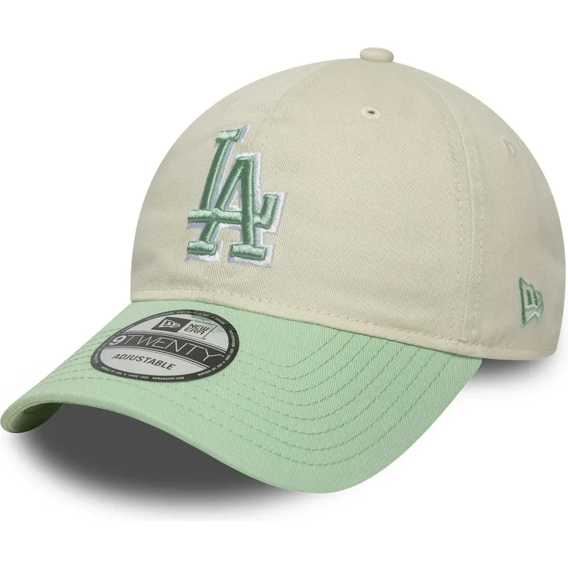 lippikset-kaareva-beige-saadettava-nauha-9twenty-world-series-cooperstown-los-angeles-dodgers-mlb-new-era