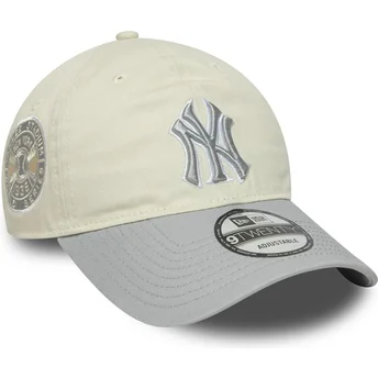 Cap kaareva beige adjustable strap 9TWENTY World Series Cooperstown New York Yankees MLB New Era
