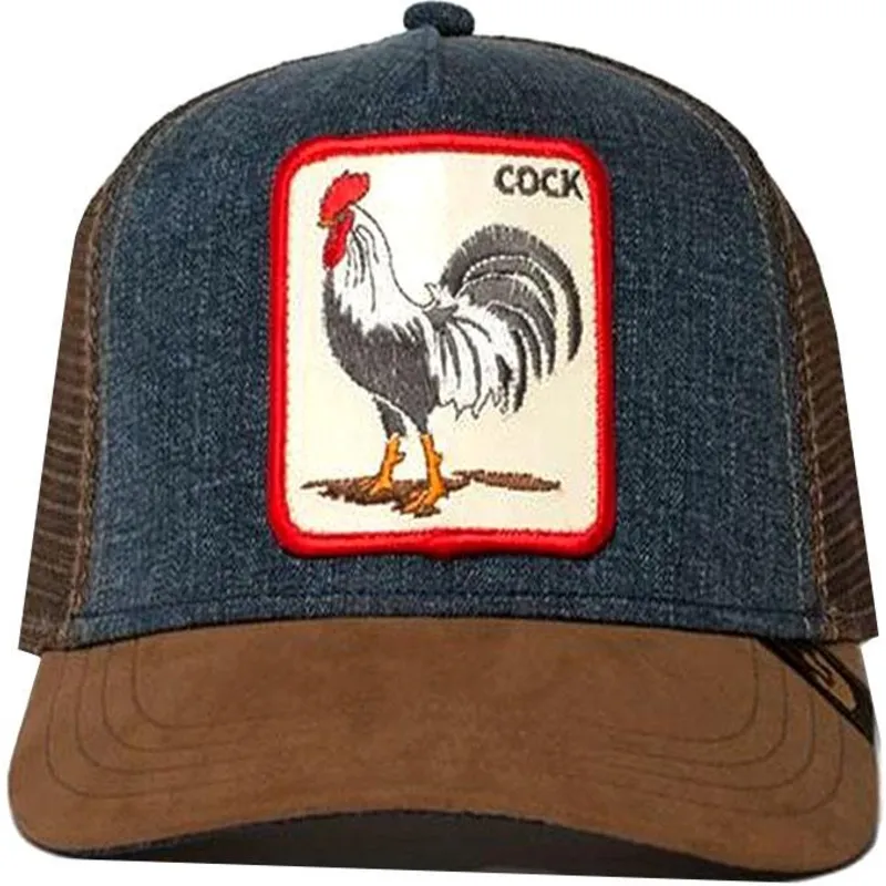 lippikset-kaareva-rekka-ruskea-snapback-denim-big-strut-the-farm-goorin-bros lippikset-kaareva-rekka-ruskea-snapback-denim-big-strut-the-farm-goorin-bros
