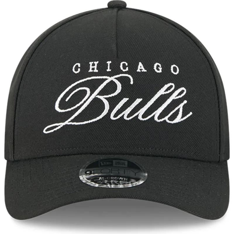 cap-kaareva-black-snapback-9forty-m-crown-draft-2025-chicago-bulls-nba-new-era