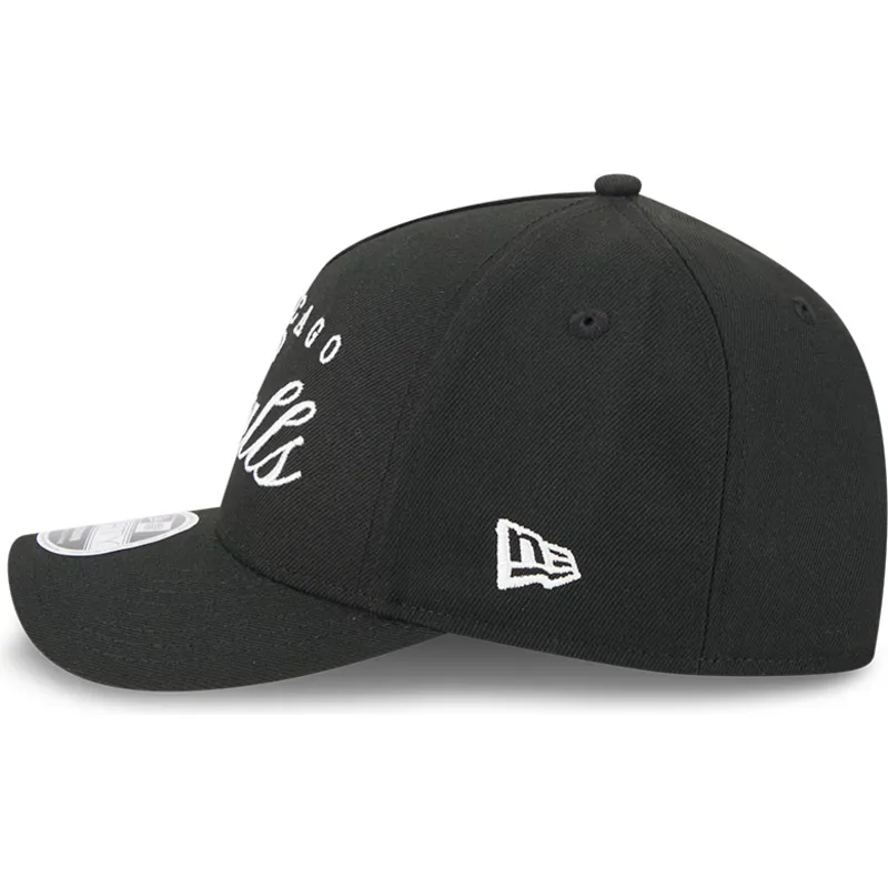 lippikset-kaareva-musta-snapback-9forty-m-crown-draft-2025-chicago-bulls-nba-new-era