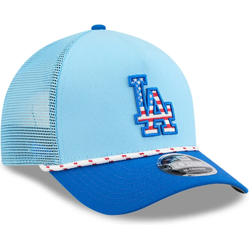 lippikset-kaareva-rekka-sininen-snapback-9forty-m-crown-a-frame-4th-july-los-angeles-dodgers-mlb-new-era lippikset-kaareva-rekka-sininen-snapback-9forty-m-crown-a-frame-4th-july-los-angeles-dodgers-mlb-new-era