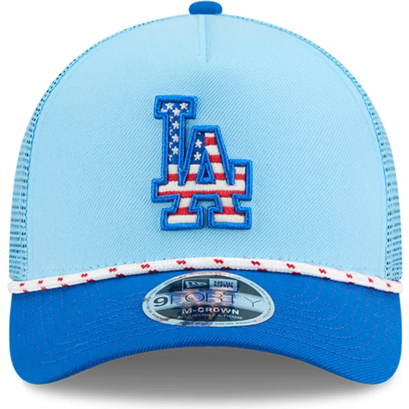 lippikset-kaareva-rekka-sininen-snapback-9forty-m-crown-a-frame-4th-july-los-angeles-dodgers-mlb-new-era lippikset-kaareva-rekka-sininen-snapback-9forty-m-crown-a-frame-4th-july-los-angeles-dodgers-mlb-new-era