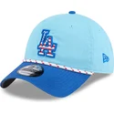 lippikset-kaareva-sininen-saadettava-nauha-9twenty-4th-july-los-angeles-dodgers-mlb-new-era