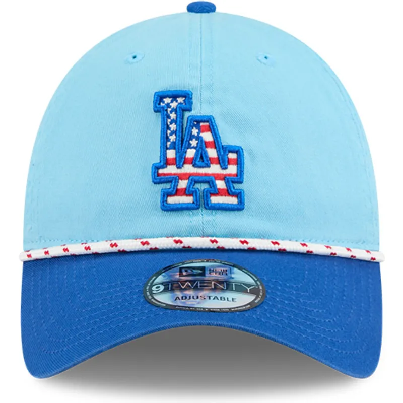 lippikset-kaareva-sininen-saadettava-nauha-9twenty-4th-july-los-angeles-dodgers-mlb-new-era