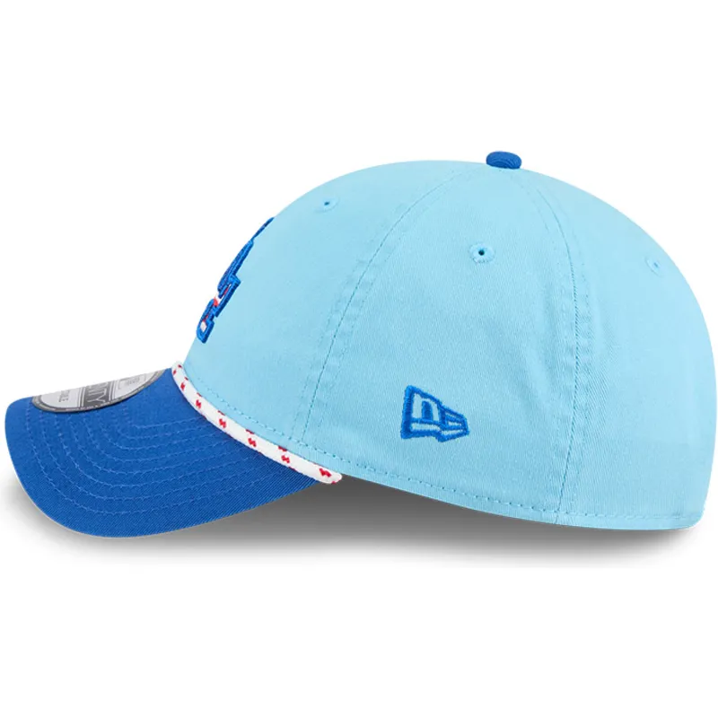 lippikset-kaareva-sininen-saadettava-nauha-9twenty-4th-july-los-angeles-dodgers-mlb-new-era
