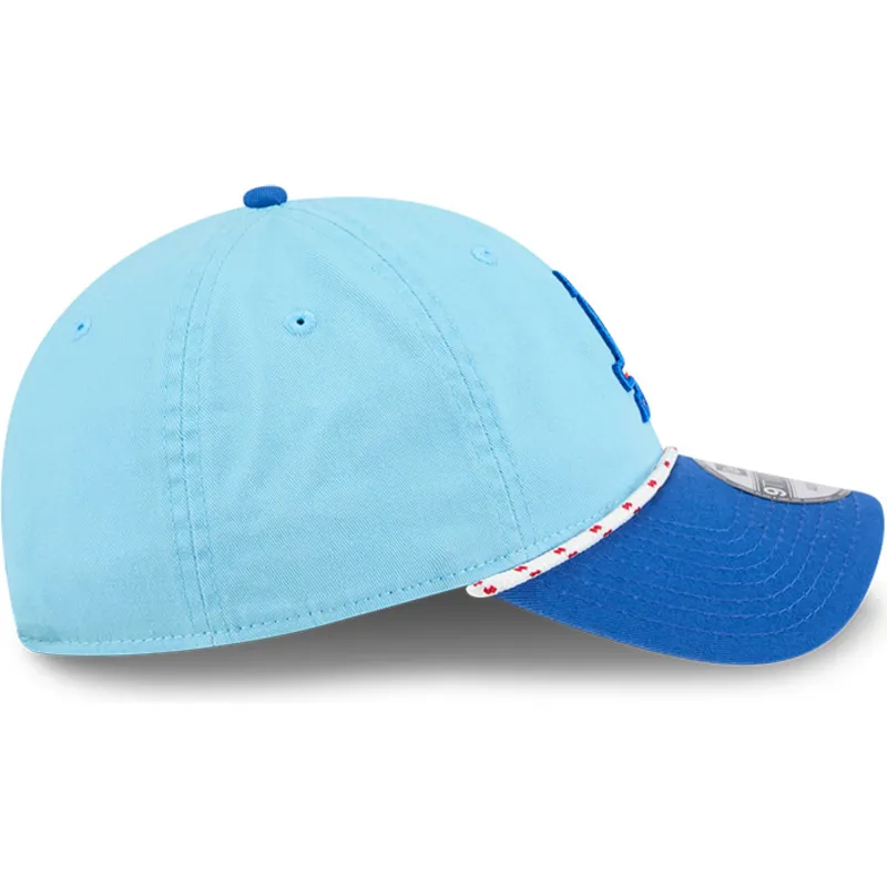 lippikset-kaareva-sininen-saadettava-nauha-9twenty-4th-july-los-angeles-dodgers-mlb-new-era