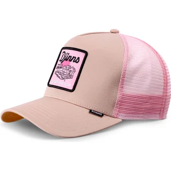Djinns Do Nothing Club HFT DNC Pool Beige and Pink Trucker Hat