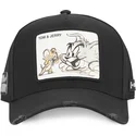 cap-kaareva-black-snapback-tom-and-jerry-looney-tunes-capslab