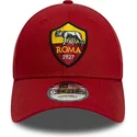 new-era-curved-brim-9forty-core-associazione-sportiva-roma-serie-a-red-adjustable-cap
