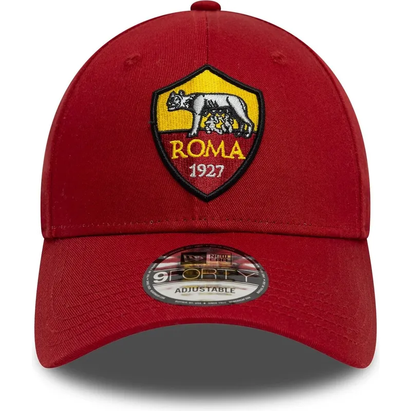 lippikset-kaareva-punainen-saadettava-nauha-9forty-core-associazione-sportiva-roma-serie-a-new-era