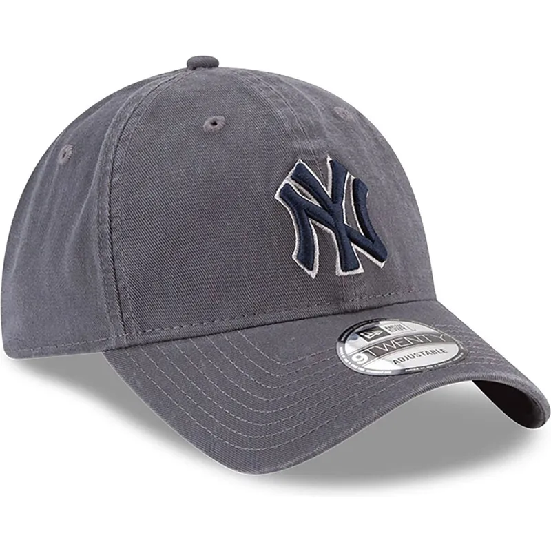 cap-kaareva-gray-adjustable-strap-9twenty-core-classics-new-york-yankees-mlb-new-era cap-kaareva-gray-adjustable-strap-9twenty-core-classics-new-york-yankees-mlb-new-era