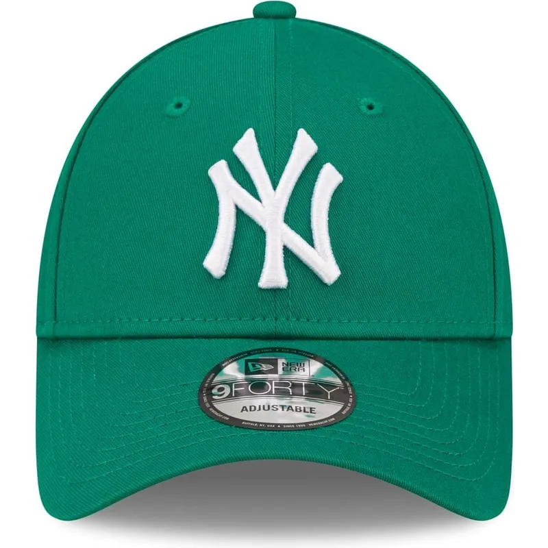 cap-kaareva-green-adjustable-strap-9forty-league-essential-new-york-yankees-mlb-new-era cap-kaareva-green-adjustable-strap-9forty-league-essential-new-york-yankees-mlb-new-era